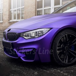 Pellicola adesiva viola cromo satinato car wrapping metallizzato opaco 