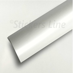 Pellicola adesiva bianco cromo satinato wrapping metallizzato opaco auto moto