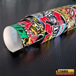 Pellicola stickers bomb Car Wrapping auto moto termoformabile marca Mactac ® M1