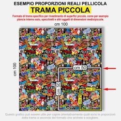 Pellicola stickers bomb Car Wrapping auto moto termoformabile marca Mactac ® M1