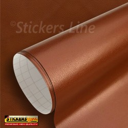 Pellicola adesiva effetto Pelle Marrone wrapping tuning auto moto