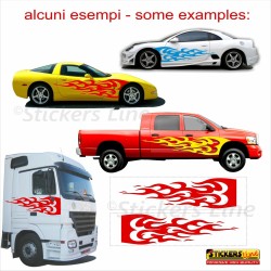 Fiamme adesive Adesivi fiamme auto tuning Fiamma 2 FIANCATE car stickers decals