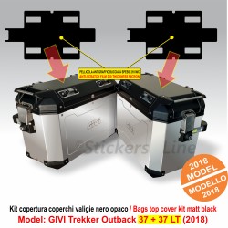Adesivi coperchi valigie GIVI TREKKER OUTBACK 37 + 37 LT BMW GUZZI KTM HONDA ...