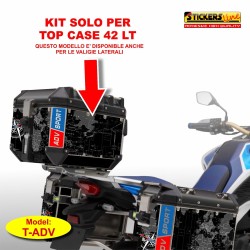 Adesivi compatibili Top Case Honda Africa Twin CRF 1100 - bauletto Mod: T-adv