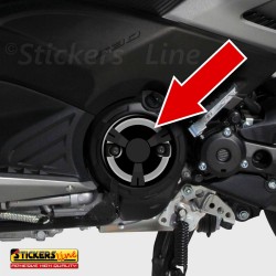 2 Adesivi per carter Tmax 500 - 530 RESINATI adesivo diapason variatore