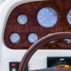 Pellicola adesiva Radica NOCE SCURO wrapping termoformabile auto, barca, porte