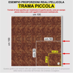 Pellicola adesiva Radica NOCE SCURO wrapping termoformabile auto, barca, porte
