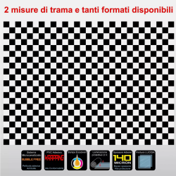 Pellicola Adesiva a Scacchi Bianco Nero Car Wrapping adesivo scacchiera