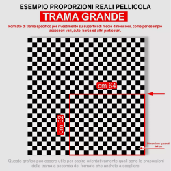 Pellicola Adesiva a Scacchi Bianco Nero Car Wrapping adesivo scacchiera
