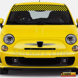 Pellicola Adesiva a Scacchi Giallo Nero Car Wrapping adesivo scacchiera