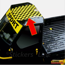 Pellicola Adesiva a Scacchi Giallo Nero Car Wrapping adesivo scacchiera