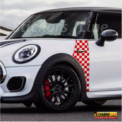 Pellicola Adesiva a Scacchi Bianco Rosso Car Wrapping adesivo scacchiera