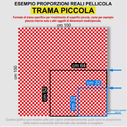 Pellicola Adesiva a Scacchi Bianco Rosso Car Wrapping adesivo scacchiera
