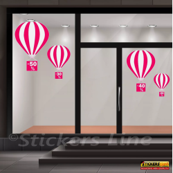 Vetrofanie Saldi adesivi per vetrine negozi promozioni sconti Rif-Mod.8