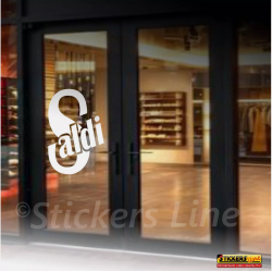 Vetrofanie Saldi adesivi per vetrine negozi promozioni sconti Rif-Mod.12