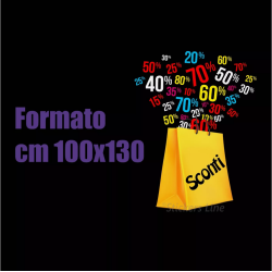 Adesivo SCONTI vetrina negozio vetrine negozi adesivi saldi scritte sconti MOD4