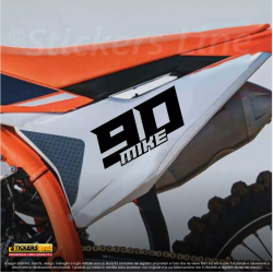 Adesivi numero gara nome colore personalizzabile per moto cross tabella portanumero M.3