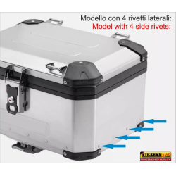 Kit adesivi top case Mytech Model X 58 LT compatibili per DUCATI Multistrada