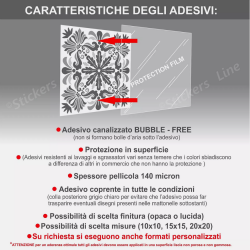 Adesivi piastrelle per cucina, bagno mattonelle portoghesi Grafite Grigio Perla