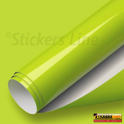 Pellicola adesiva Giallo limone lucido car wrapping wrap lime green auto moto ecc
