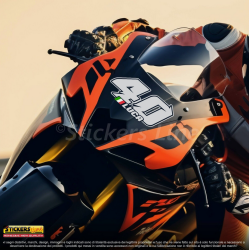 Adesivi numero gara nome colore personalizzabile per moto cross tabella portanumero M.4