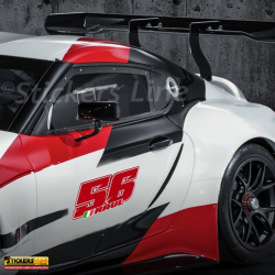 Adesivi numero gara nome colore personalizzabile per moto cross tabella portanumero M.4