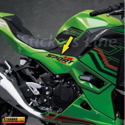 2 adesivi SPORT scritte per Auto, Moto, Fuoristrada, Go kart, Bici, Quad