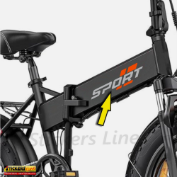 2 adesivi SPORT scritte per Auto, Moto, Fuoristrada, Go kart, Bici, Quad