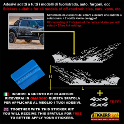 Adesivi laterali fuoristrada 4x4 off road Pick-up camion furgoni graffio fango