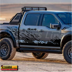 Adesivi laterali fuoristrada 4x4 off road Pick-up camion furgoni graffio fango
