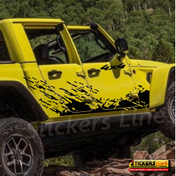Adesivi laterali fuoristrada 4x4 off road Pick-up camion furgoni graffio fango