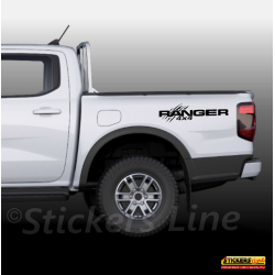 2 Adesivi per fuoristrada scritte Ranger 4x4 off road Pick-up misure a scelta!
