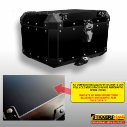 Kit adesivi bauletto top case FRENK CASTLE 58 L NERO ANTIGRAFFIO 2024 Black
