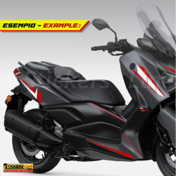 Kit di adesivi per carena scooter grafiche generiche per cupolino fianchetti ecc