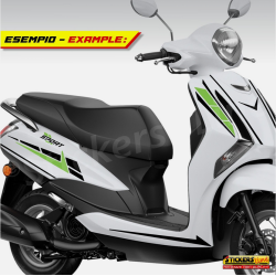 Kit di adesivi per carena scooter grafiche generiche per cupolino fianchetti ecc