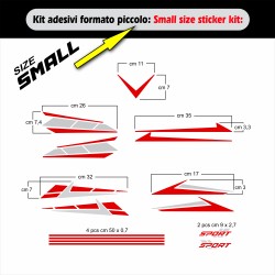 Kit di adesivi per carena scooter grafiche generiche per cupolino fianchetti ecc