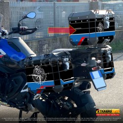 Kit di adesivi per Top Case 38/48 LT Frenk Castle MK4 2024 per BMW R1300 GS Style TROPHY M.2