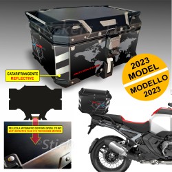 Kit adesivi COMPATIBILI bauletto top case GIVI 58 LT 2023 BMW R1250 R1300 GS T2