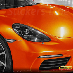 Pellicola adesiva Arancio metallizzato lucido orange car wrapping wrap auto moto