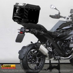 Kit di adesivi Top Case 38/48 LT Frenk Castle MK4 2024 per BMW R1300 GS Style TRIPLE BLACK M.1