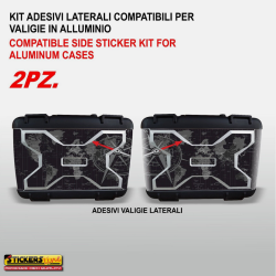 2 adesivi valigie vario BMW R1200GS Planisfero Bussola R 1200GS K50 dal 2013 BLK