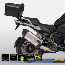 adesivo top case bauletto vario BMW R1200GS Planisfero Bussola K50 dal 2013 BLK