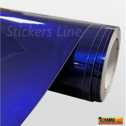 Pellicola adesiva Blu Notte metallizzato lucido car wrapping wrap auto moto