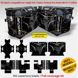 Adesivi per valigie GIVI Trekker Evo 37 + 48 LT 2023 BMW R1250 R1300 GS ecc