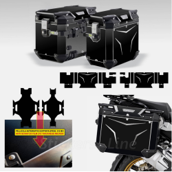 Kit adesivi valigie GIVI Outback 48 + 37 LT NERO ANTIGRAFFIO total black 2023