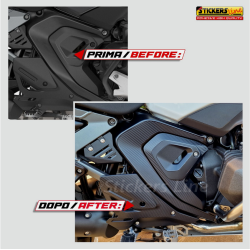 Kit completo adesivi protezione componenti telaio carbon per BMW R1300GS ADV
