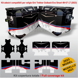 Adesivi compatibili per valigie GIVI Trekker 48 + 37 LT 2023 BMW 1300gs Trophy