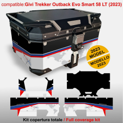 Adesivi compatibili per top case GIVI Trekker 58 LT 2023 BMW 1300gs style Trophy