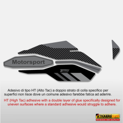 Adesivo compatibile protezione CARDANO per BMW R1300 GS ADV Triple Black Mod. 1