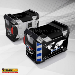 Kit adesivi compatibili per valigie BMW R1300 GS Adventure bags stickers 2024 V3